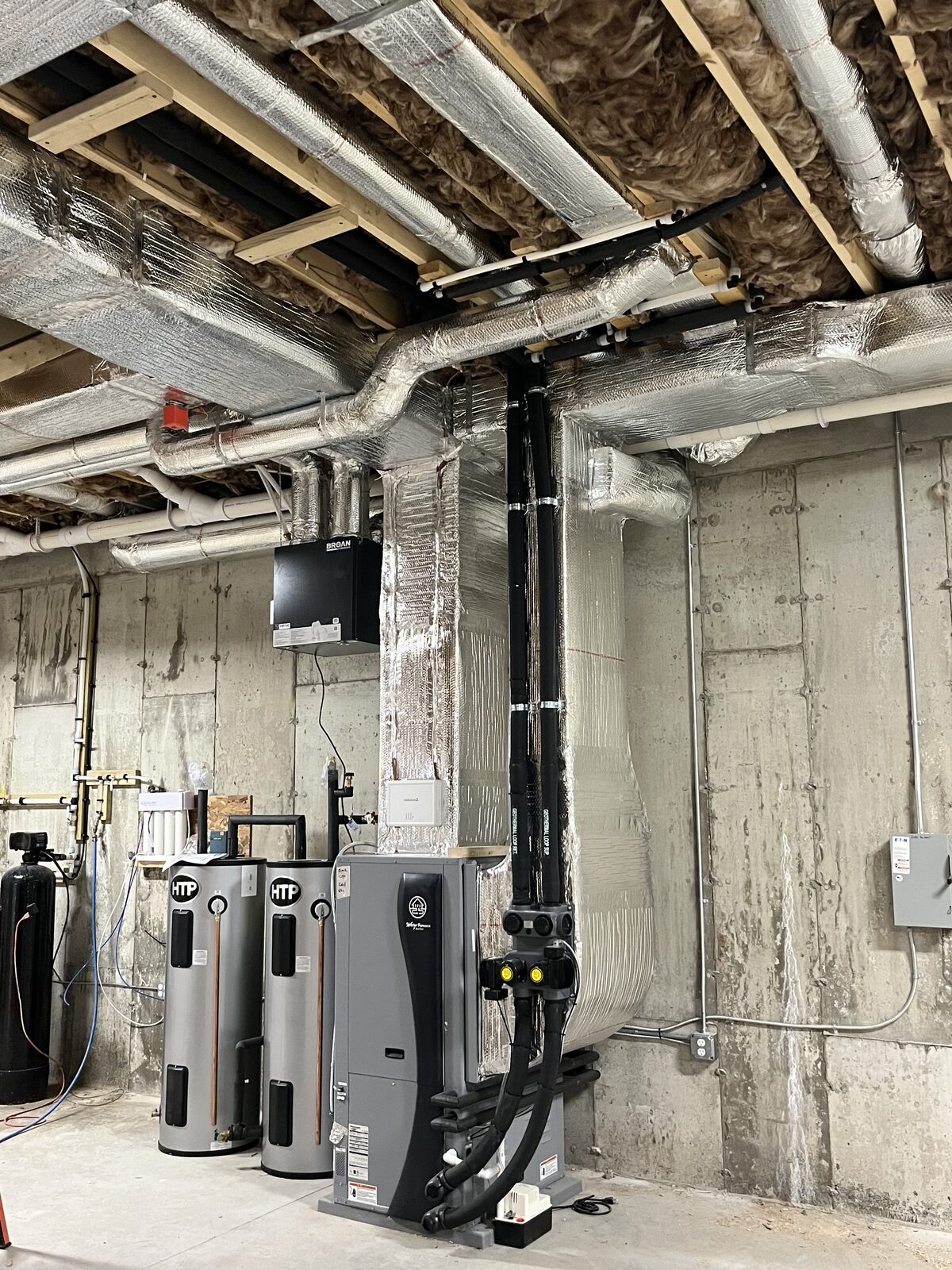 Basement Air Handler & Ductwork